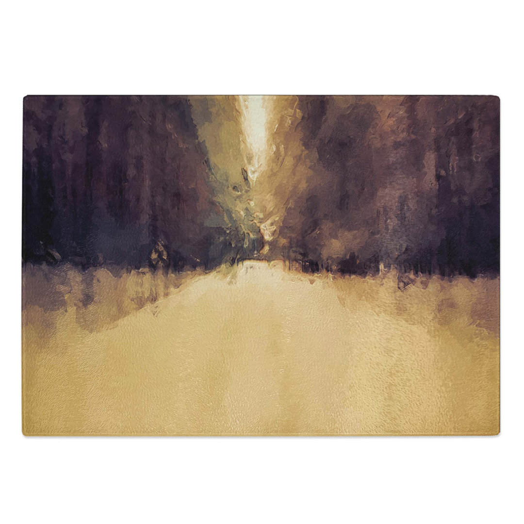 Tempered Glass Rushing Through the Forest Chopping Board