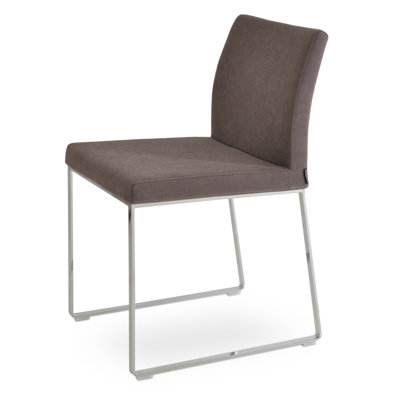 Aria Side Chair in Brown