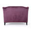 Causeuse en velours Raisin