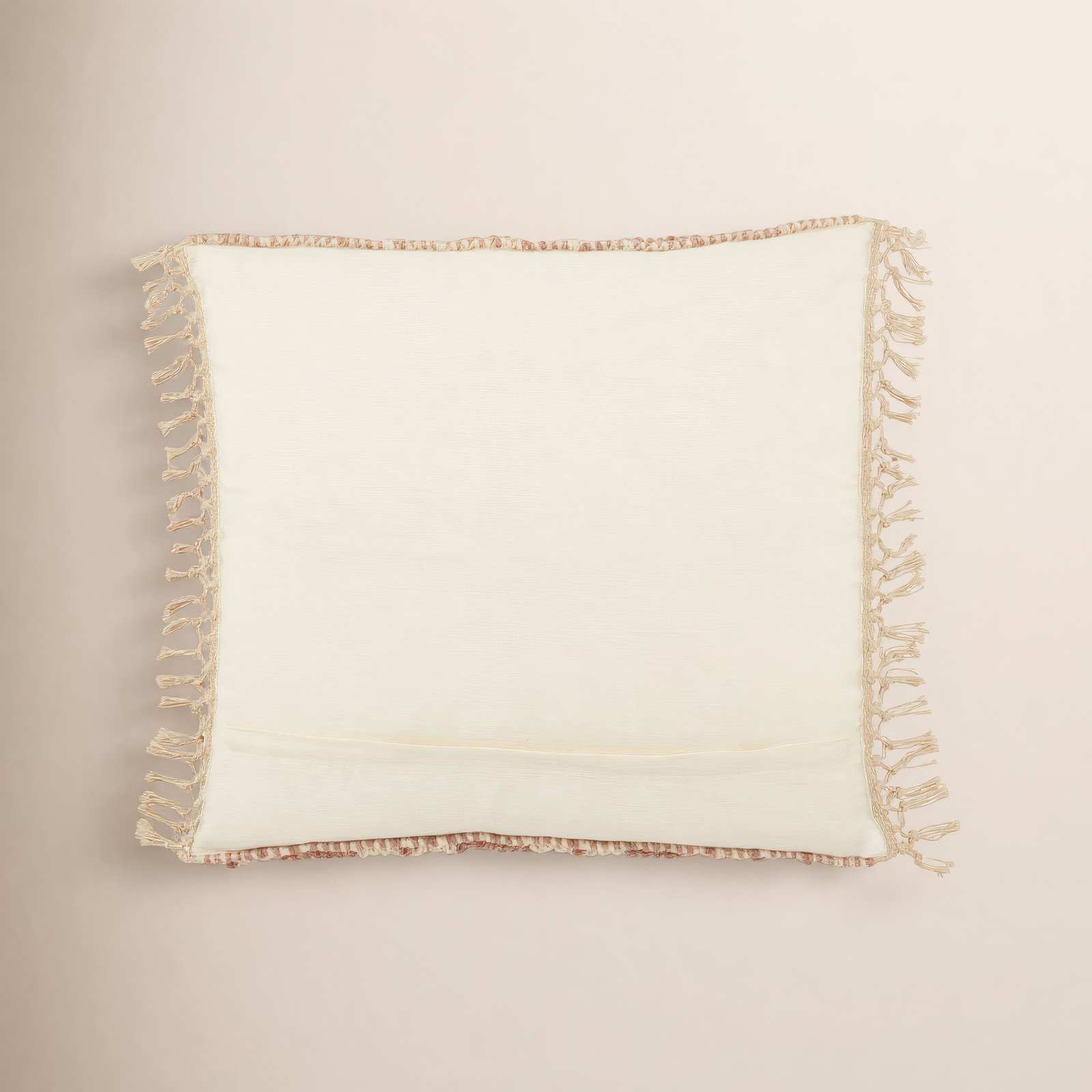 Oakleaf Chevron Throw Pillow, Pink/Cream, Polyester/Polyfill