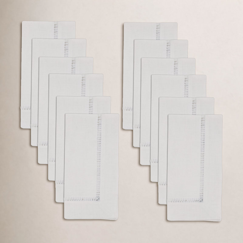 Serviette 20 po Cowen, Blanc, 20" Carré