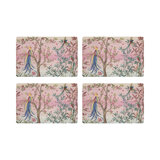 Resplendent Quesal Prism Pebble 17.5" Vinyl Placemat