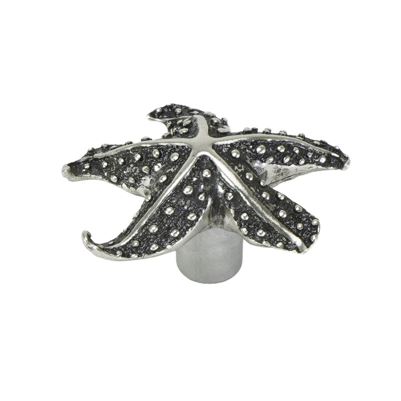 Tropical pineapple knob in Antique Brass, Silver