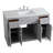Moore 48'' Single Bathroom Vanity with Engineered Marble Top-1972973774