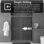 Porte de douche coulissante simple demi-cadre l 56 à 60 po x H 75 po-108646809