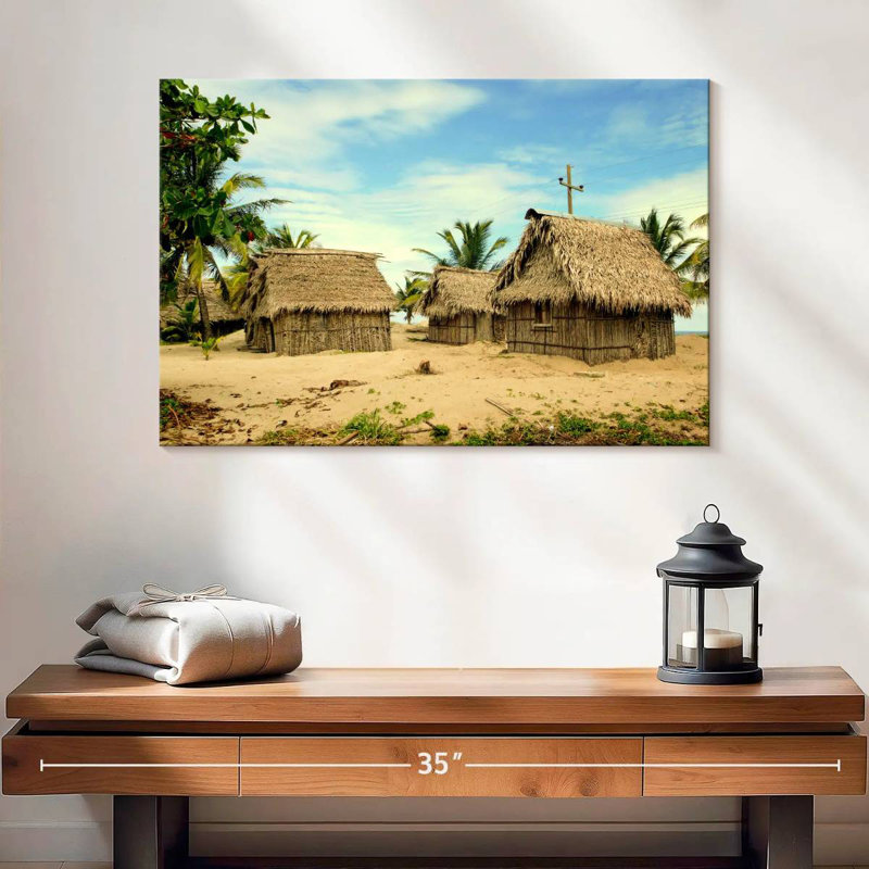 Cabanes de plage Alvord Garifuna Village, H 16 po x l 24 po