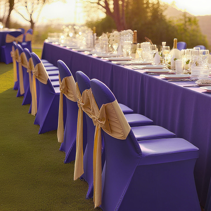 45 cm W Outdoor Patio Chair Cover, Purple