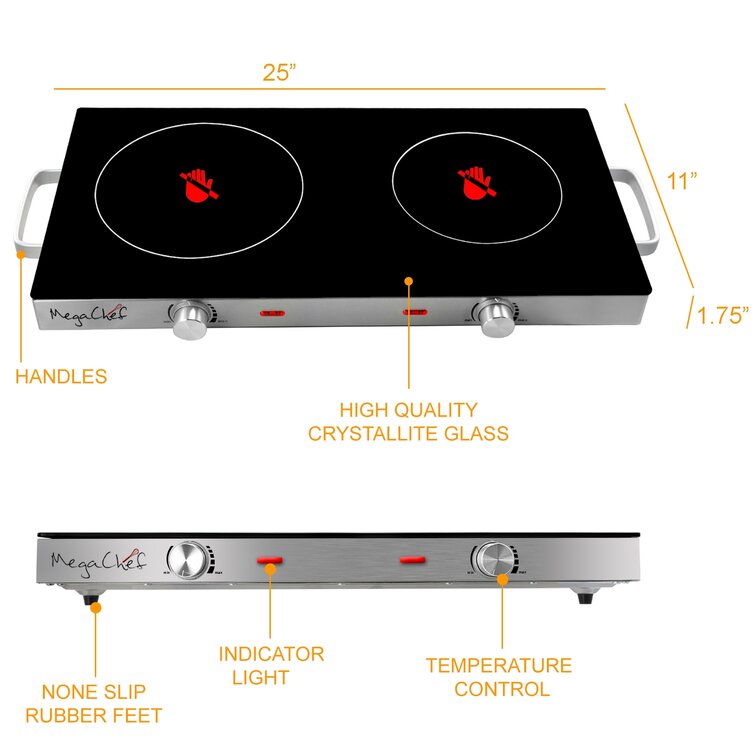 Hot Plate Double Burner Commercial Electric Portable Countertop