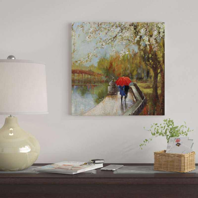 « a walk », reproduction sur toile, H 26 po x l 26 po x P 1,5 po