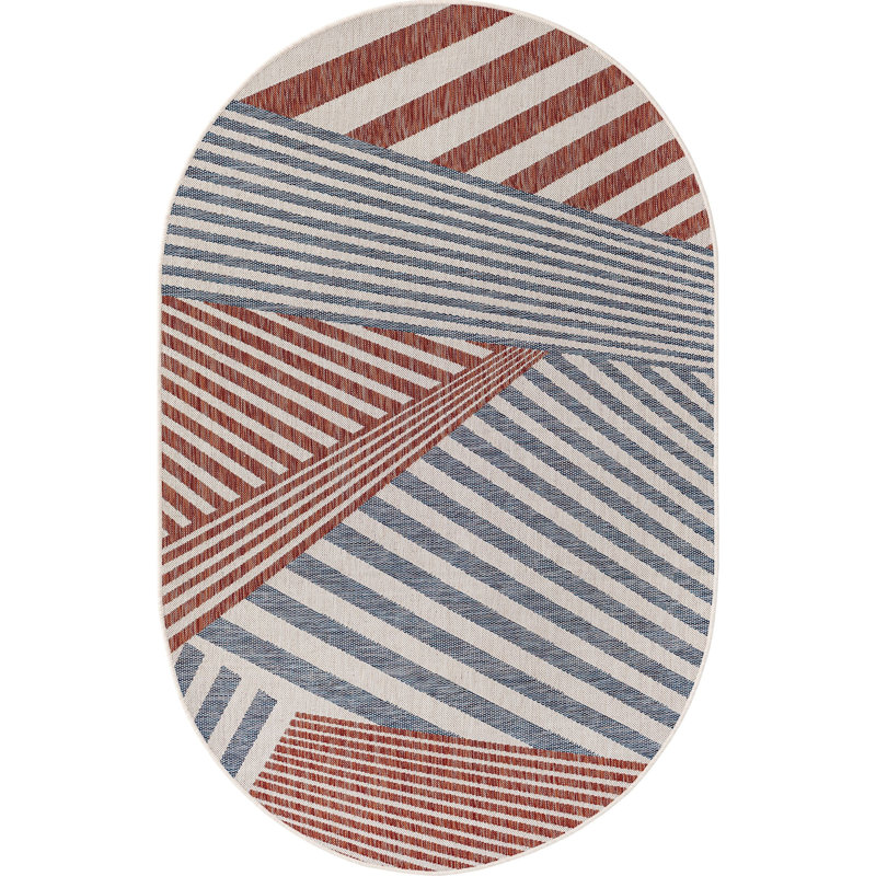 Outdoor Destiny Area Rug Coast Color, Oval 7'10" x 10'