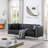 Dreiling 77.6" Faux Leather Tuxedo Arm Sofa-1026256339
