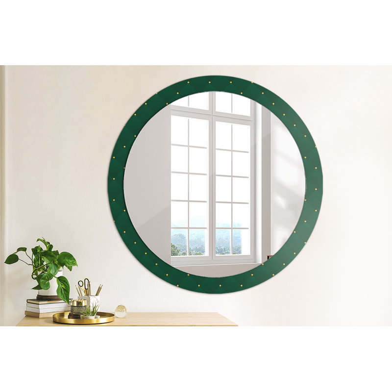 Huldar Glass Flat Wall Mirror, 90cm H x 90cm W