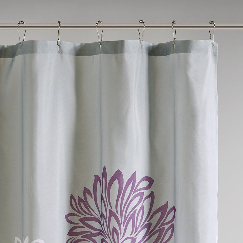 Rideau de douche à imprimé floral
