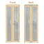 Porte pliante double en verre de pin double brut non fini avec trousse de quincaillerie-105688709