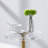 Clear Acrylic And Brass Round Accent Table