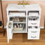 Meuble-lavabo avec lavabo, tiroirs et tablette réglable-1671326369