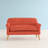 Decato Mid-Century Modern Tufted Loveseat Sofa with Birch Wood Legs-1011199599-1010316490