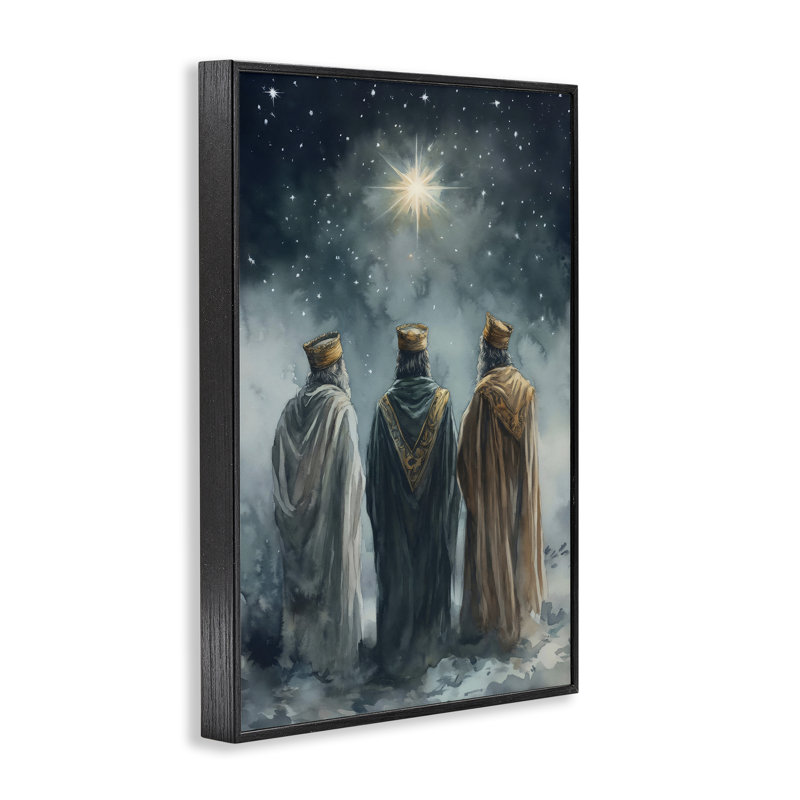 «Three Wise Men & North Star», estampe numérique, conception de Petal Prints Design, H 30 po x l 20 po
