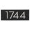 Floating Modern 6" Number Horizontal Address Plaque (4 Characters)