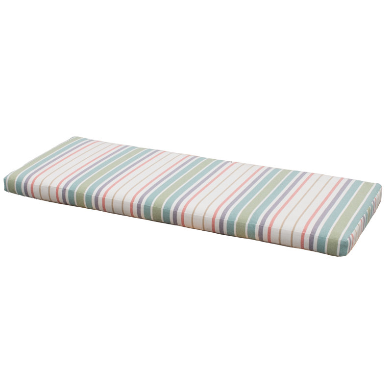 TB Bench Outdoor 2.5'' Seat Cushion, 48" W x 16" D, Cream Striped