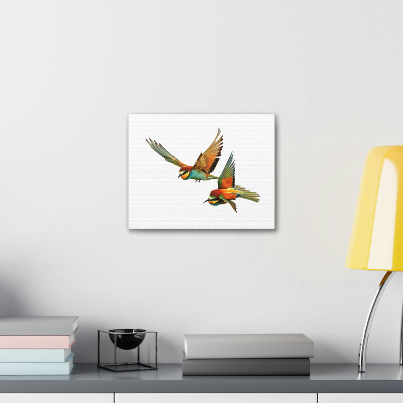 Reproduction d'art mural oiseau, H 12 po x l 18 po