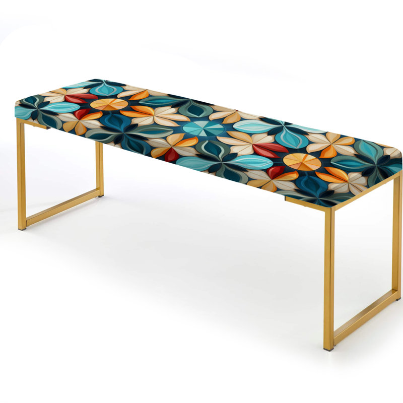 Inner Harmony Exploration Mediation - Banc rembourré or Ikat