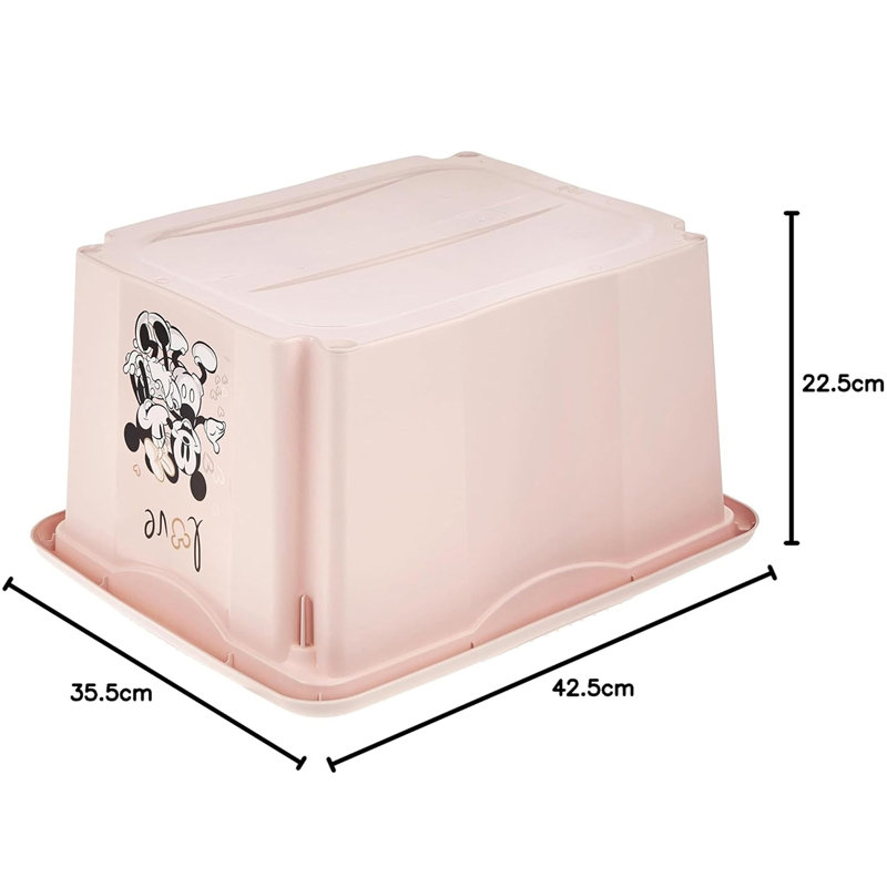 Keeeper Plastic Decorative Bin, Pink