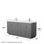 Meuble-lavabo double autoportant 72 po avec plateau en quartz Miranda-98181571-98181569-98258716