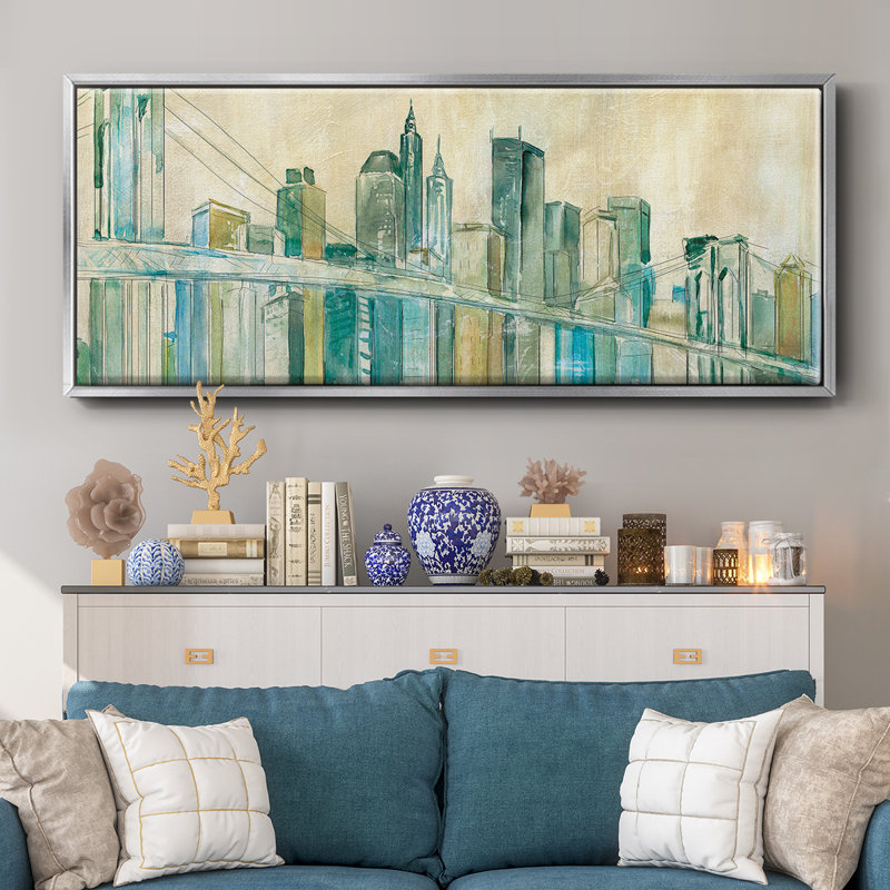 New York City - toile encadrée, H 8 po x l 20 po