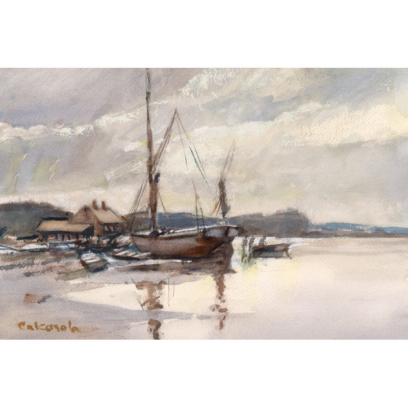 Done For The Day by Stephen Calcasola - Wrapped Canvas Print, 30 cm H x 46 cm W