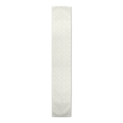Tile Pattern Cream 4 Table Runner