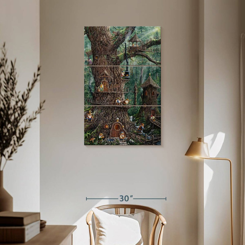 Kelan Gnomes Sweet Home, 57" H x 36" W