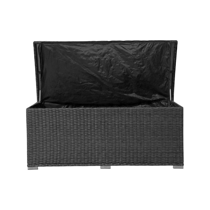 Primestok 61.02'' W 150 Gallons Water Resistant Deck Box, Black