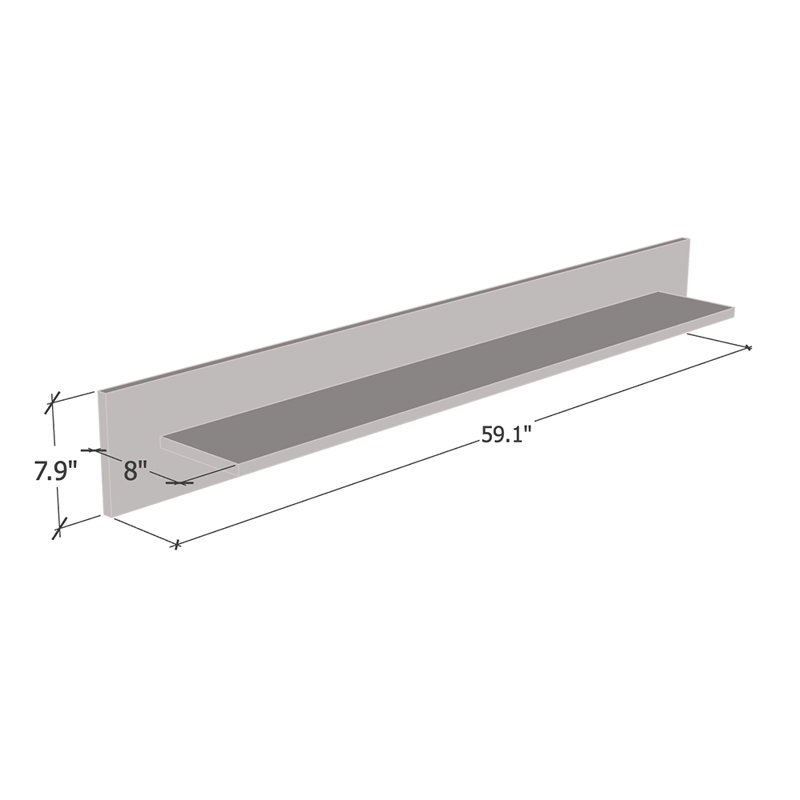 Tablette murale Atlin, Blanc