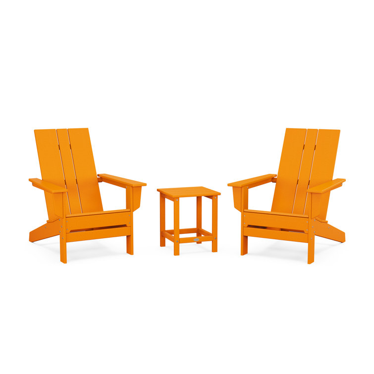 High-Density Polyethylene (HDPE) Outdoor Adirondack Chair With Table