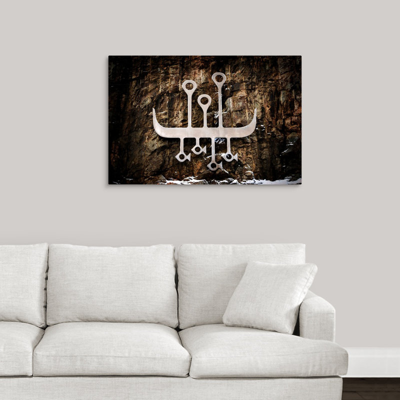 « hommage to vikings », reproduction de photo sur toile, H 24 po x l 36 po x P 1,5 po