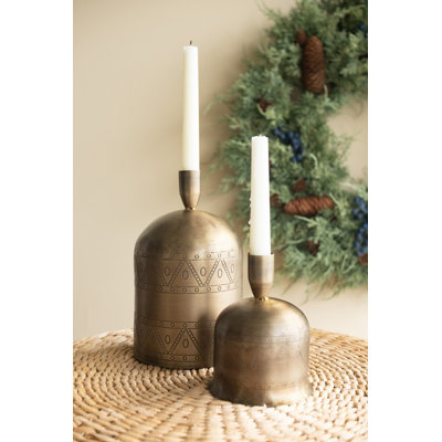 Ensemble de 2 porte-bougies Kalalou Christmas