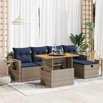 62cm Wide Patio Sofa with Cushions