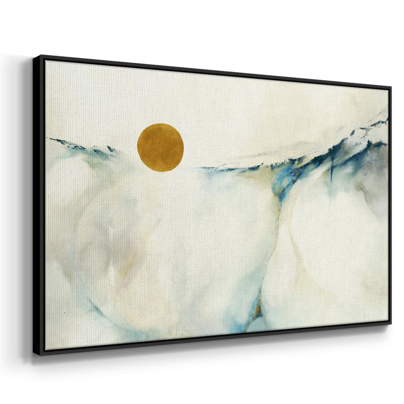 " Continuum ", 17" H x 25" W x 2" D, Black Floater Framed Canvas
