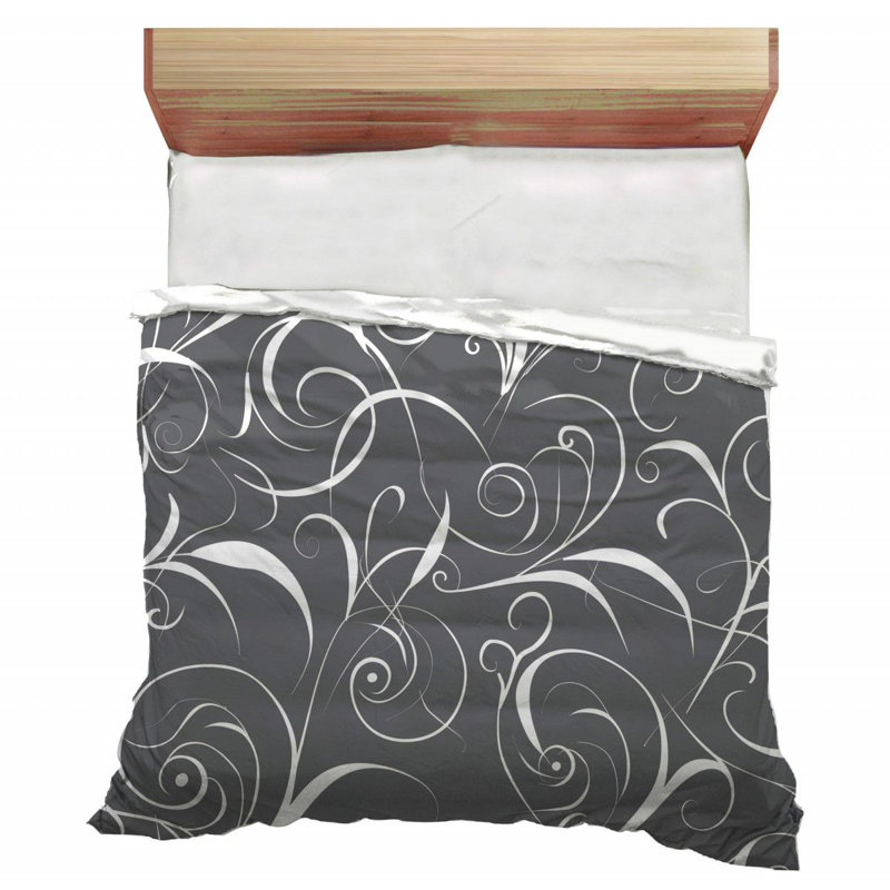 Édredon en mousseline à motif floral tissé uni inspiré de la nature_12503, Édredon simple