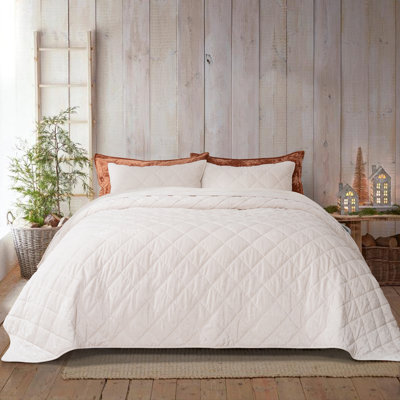 Diamond Crushed Velvet Quilt Set