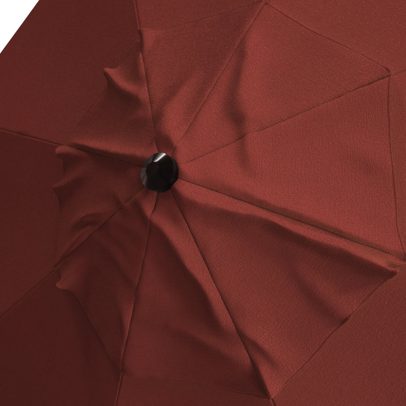 Parasol en porte-à-faux 11 pi Demarlo, Toile Sunbrella® rouge Jockey