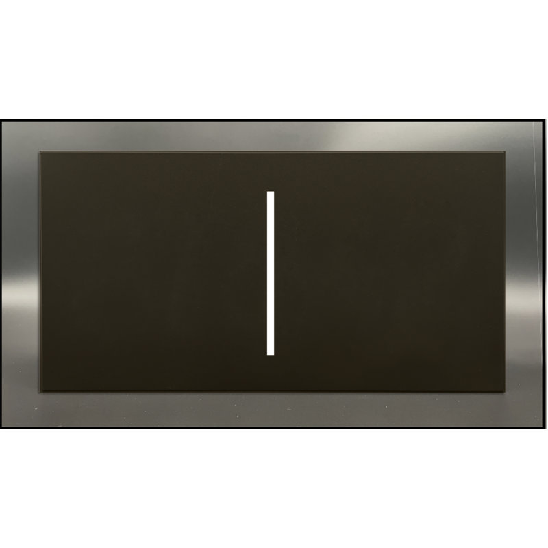 Panneau d'adresse en aluminium illuminé, Bronze foncé