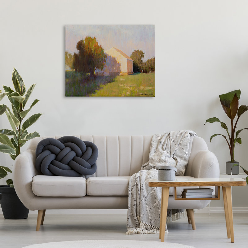 Art mural sur toile Summer Farm View par Carol Strock Wasson, H 30 po x l 40 po