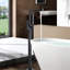 Robinet de baignoire autoportant avec jet de douche noir mat et option portable de qualité