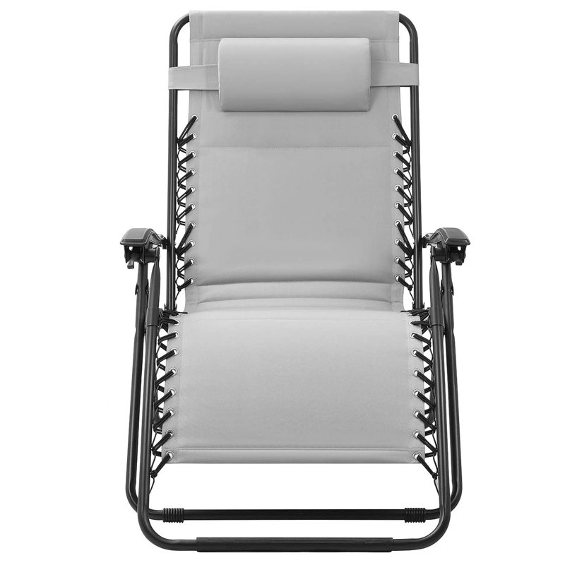 Fauteuil inclinable zéro gravité avec coussin Aava, gris
