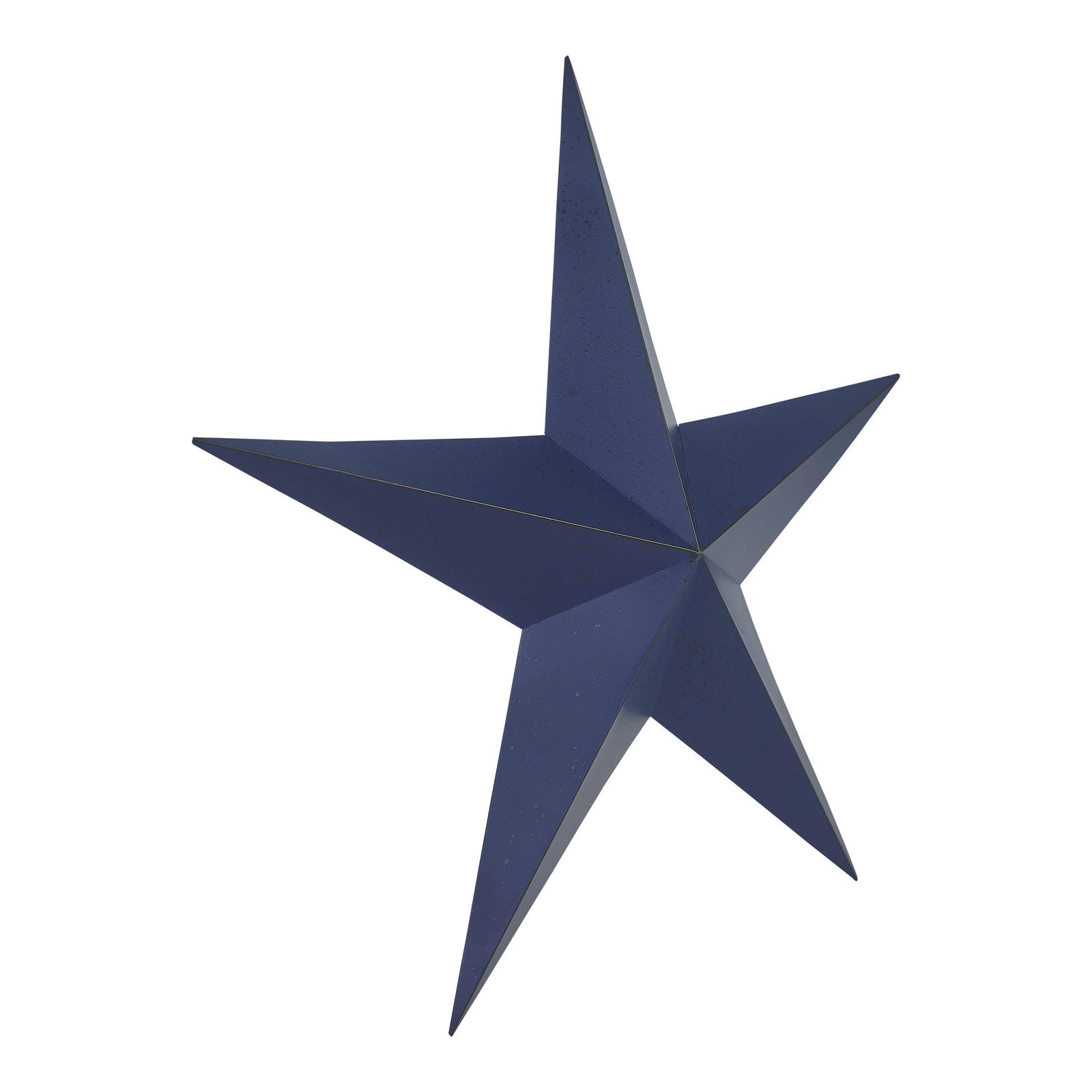  Festive Metal Star Wall Decor, 24" H x 24" W x 2.5" D, Navy
