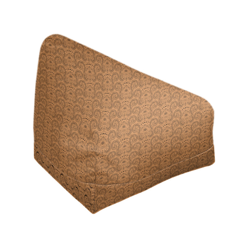 Sac de pois Leffel, Housse de pouf, H 38 po x L 42 po x P 29 po, Bois robuste