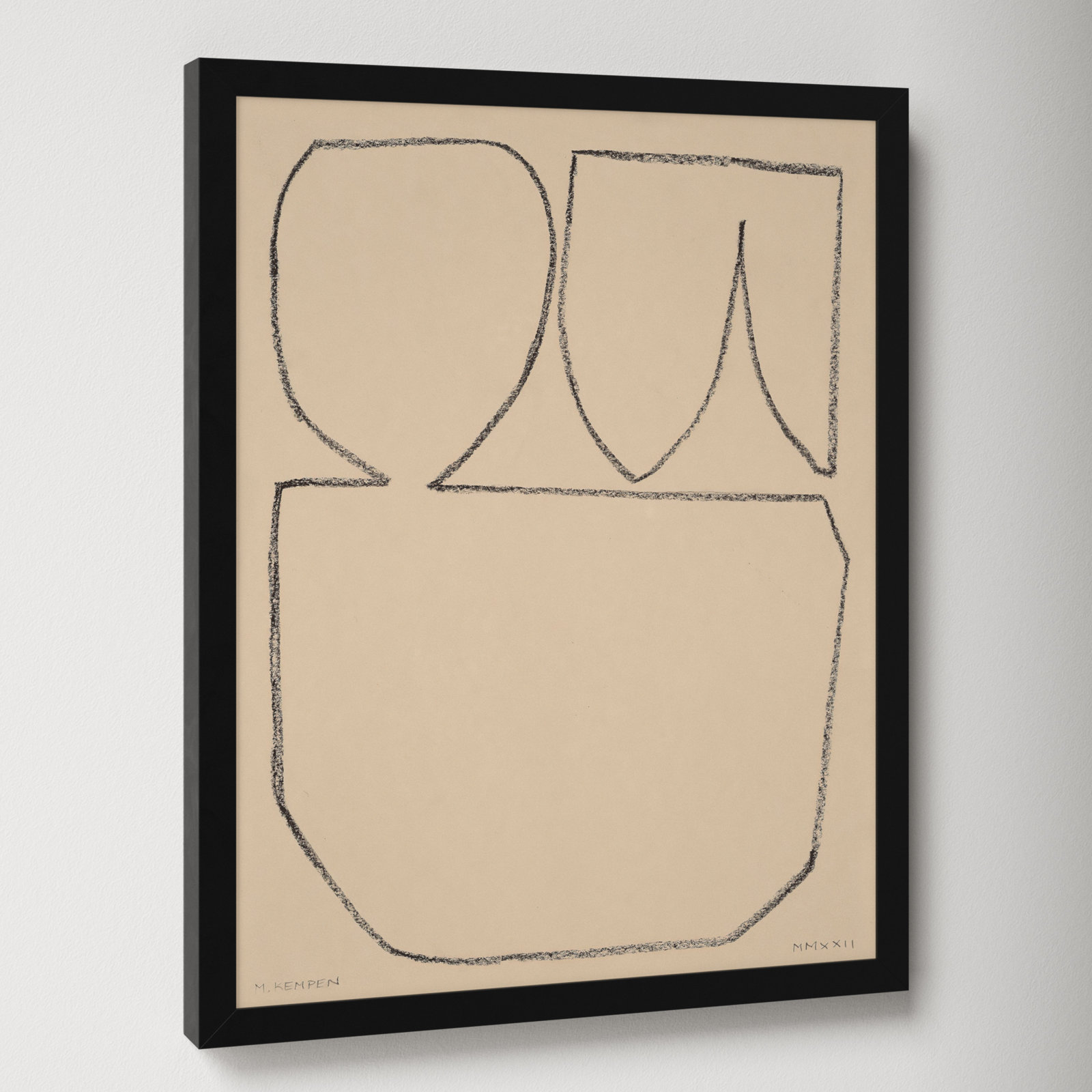 Outlines 7 by Michael Kempen, Black Framed, 16" W x 20" H