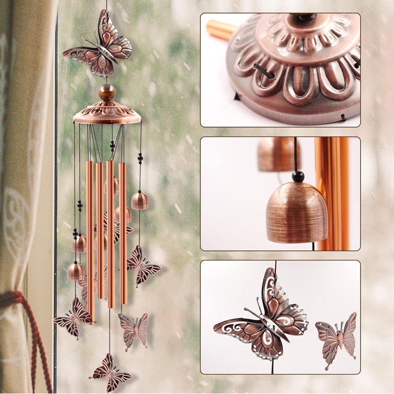 Carillon papillon en aluminium Butterfly